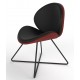 Revive Upholstered Retro Lounge Chair With Criss Cross Frame